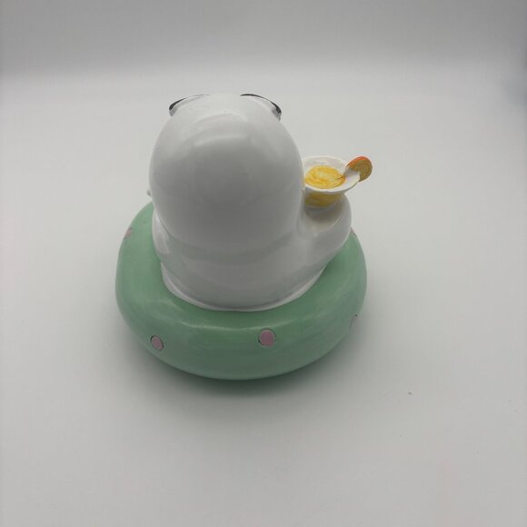 Here For Spooky Summer Ghost on Pool Float Martini Decor 5"x5" SUMMERWEEN NEW - Picture 4 of 6